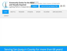 Tablet Screenshot of communitycenterfortheblind.org